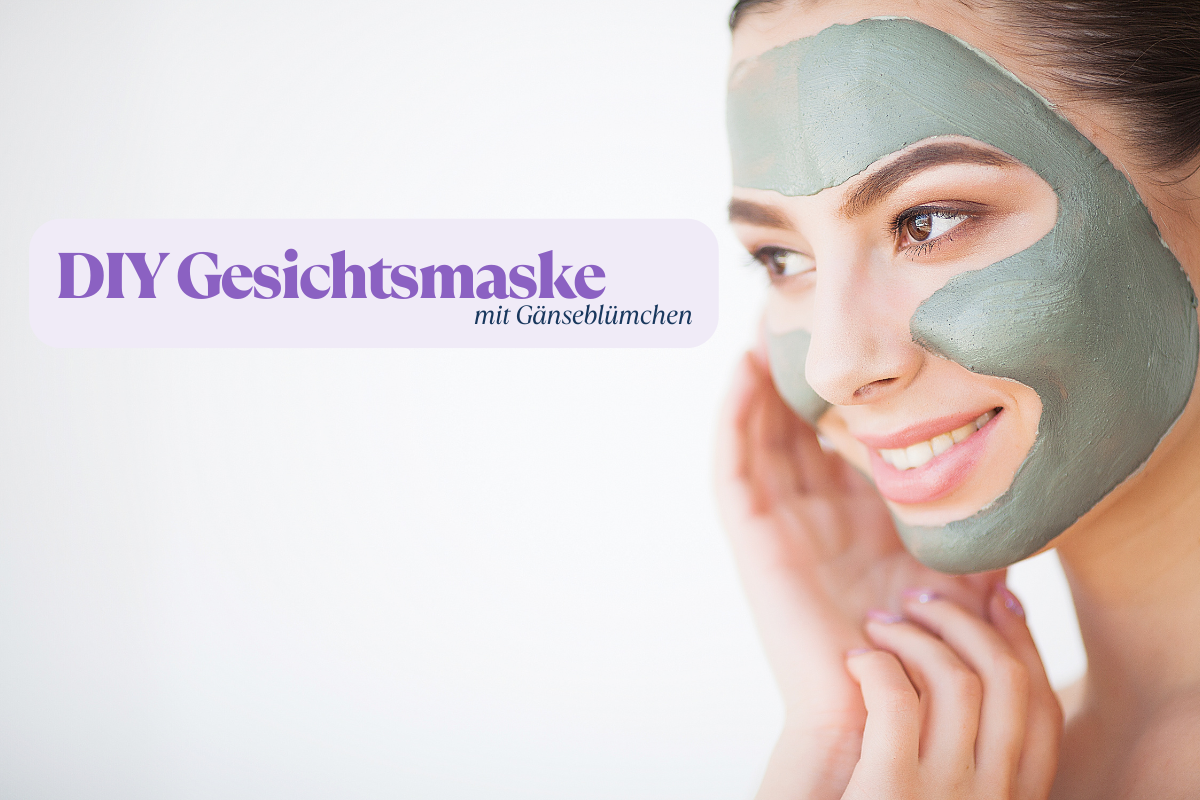 DIY Gesichtsmaske mit Ganseblümchen